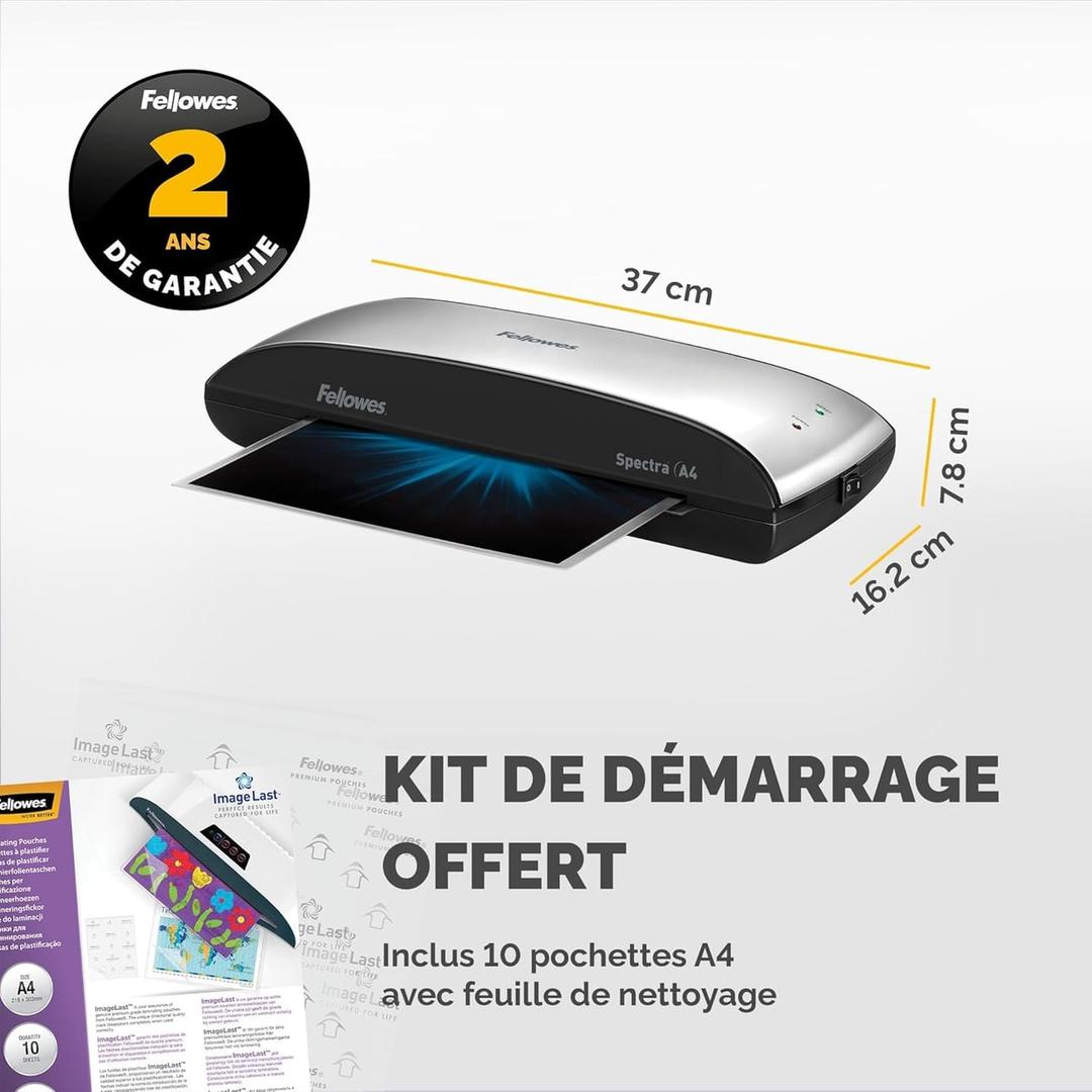 Plastifieuse à pochettes SPECTRA A4 FELLOWES — Vue 6