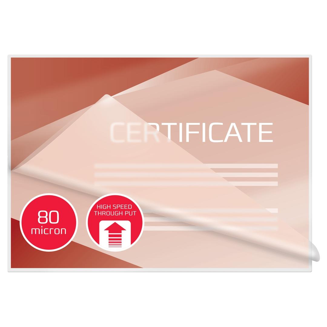 100 pochettes de plastification Highspeed A4 80 microns brillantes GBC — Exemple 5
