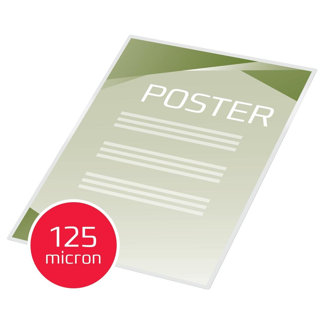 100 pochettes de plastification A2 125 microns brillantes GBC — Exemple 4