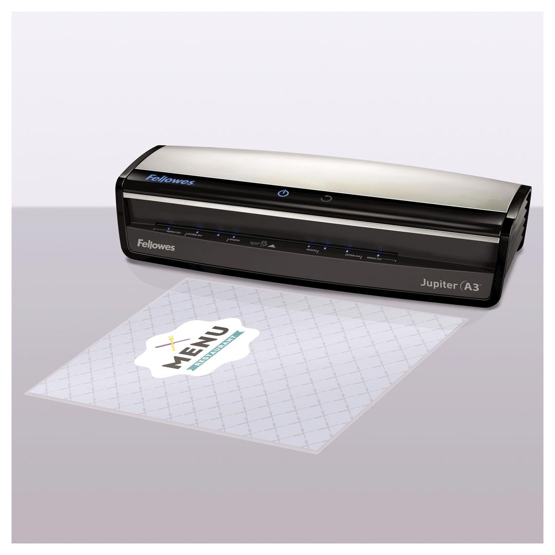 100 pochettes de plastification ImageLast A3 80 microns brillantes FELLOWES — En situation