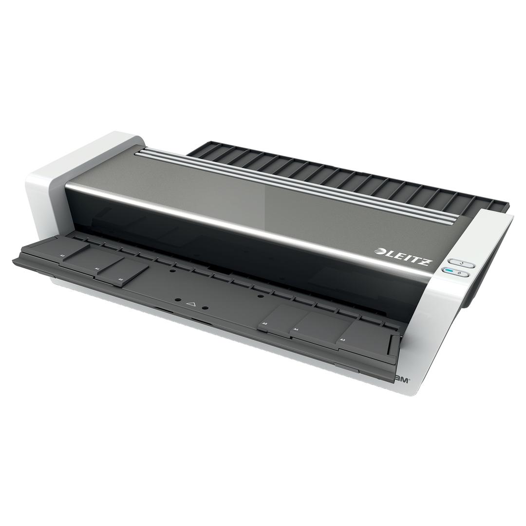 Plastifieuse à pochettes de bureau Touch 2 Turbo A3 LEITZ — Vue de gauche ouvert