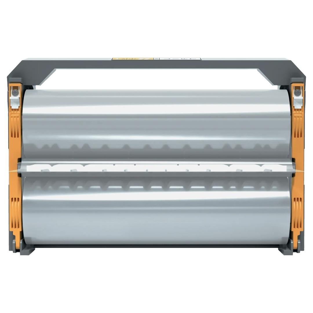 Cartouche rechargeable avec film de plastification 125 microns brillant - 306 mm x 34,4 m GBC — Vue de face