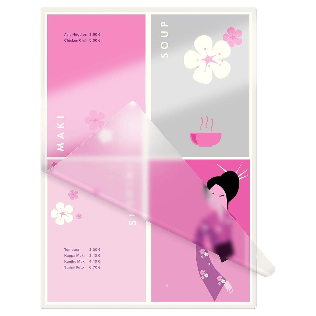 25 pochettes de plastification iLAM premium A3 125 microns brillantes LEITZ — Exemple