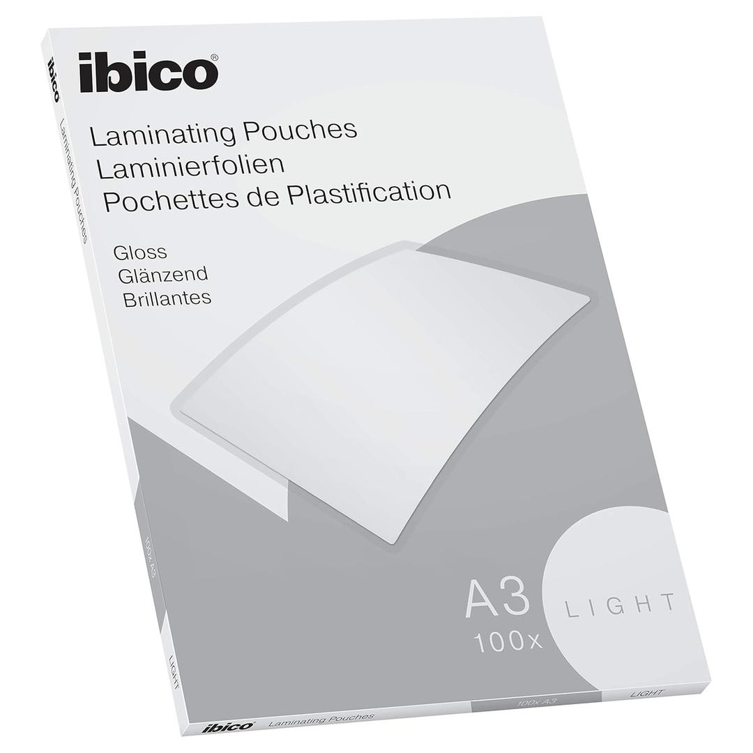 100 pochettes de plastification IBICO BASICS Light A3 80 microns brillantes IBICO — Base