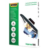 100 pochettes de plastification A5 100 microns brillantes FELLOWES — Base