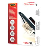 100 pochettes de plastification 83 x 113 mm 125 microns brillantes FELLOWES — Base