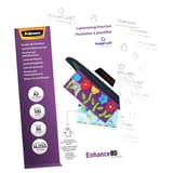 100 pochettes de plastification ImageLast A3 80 microns brillantes FELLOWES — Vue de gauche détails