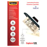 100 pochettes de plastification ImageLast A4 125 microns brillantes FELLOWES — Vue de face