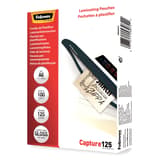 100 pochettes de plastification A6 125 microns brillantes FELLOWES — Base
