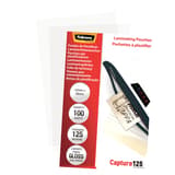 100 pochettes de plastification 54 x 86 mm 125 microns brillantes FELLOWES — Vue de droite