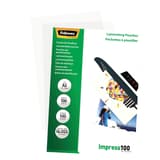 100 pochettes de plastification A3 100 microns brillantes FELLOWES — Vue de droite détails