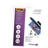 100 pochettes de plastification A4 80 microns brillantes - SuperQuick FELLOWES — Vue de droite détails