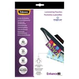 25 pochettes de plastification ImageLast A5 80 microns brillantes FELLOWES — Vue de face packaging