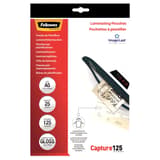 25 pochettes de plastification ImageLast A5 125 microns brillantes FELLOWES — Vue de face packaging