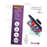 25 pochettes de plastification ImageLast A3 80 microns brillantes FELLOWES — Vue de doite détails