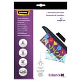 25 pochettes de plastification ImageLast A3 80 microns brillantes FELLOWES — Vue de face packaging