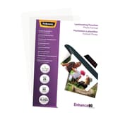 25 pochettes de plastification pour photo 100 mm x 150 mm 80 microns brillantes FELLOWES — Vue de droite détails