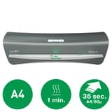 Plastifieuse à pochettes de bureau iLAM Office A4 LEITZ - La plastifieuse à pochettes Leitz iLAM Office A4 : format A4, 1 minute de chauffe, une feuille A4 en 36 secondes
