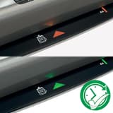 Plastifieuse à pochettes iLAM Office Pro A3 LEITZ - Voyant d'état SMART de la plastifieuse à pochettes Leitz iLAM Office Pro A3, rouge pendant la chauffe puis vert