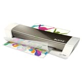 Plastifieuse à pochettes de bureau iLAM Home Office A4 gris LEITZ — En fonctionnement