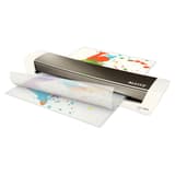 Plastifieuse à pochettes de bureau iLAM Home Office A3 gris LEITZ — En fonctionnement