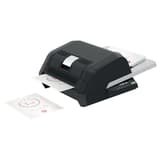 Plastifieuse automatique A3 FOTON 30 GBC — Document plastifié sortant de la machine