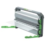 Cartouche rechargeable avec film de plastification 100 microns brillant - 306 mm x 42,4 m GBC — Position dévérouillée avec film