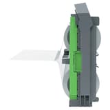 Cartouche rechargeable avec film de plastification 100 microns brillant - 306 mm x 42,4 m GBC — Vue de profil