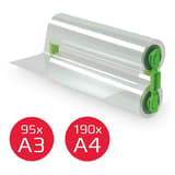Recharge de film de plastification 100 microns brillant - 306 mm x 42,4 m GBC — Longueur de plastification