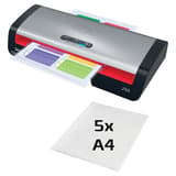 Plastifieuse à pochettes 250 Office A4 GBC — Livré avec 5 feuilles a4