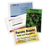 100 pochettes de plastification iLAM 54 x 86 mm 125 microns brillantes LEITZ — Exemple