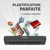 Plastifieuse à pochettes ARC A3 FELLOWES — Documents plastifiés variés : photos, badges, marque-pages et étiquettes