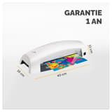 Plastifieuse à pochettes LUNAR A4 FELLOWES — Garantie 1 an + dimensions