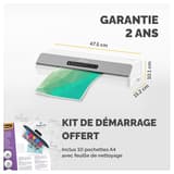 Plastifieuse à pochettes AMARIS A3 FELLOWES — Garantie 2 ans + dimensions