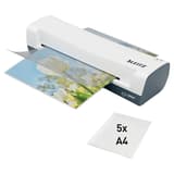 Plastifieuse à pochettes de bureau iLAM Home A4 Blanche LEITZ — Livré avec 5 pochettes a4