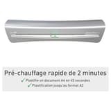 Plastifieuse à pochettes de bureau iLAM Home A3 Blanche LEITZ — Pre-chauffage rapide 2 minutes