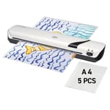 Plastifieuse à pochettes INSPIRE+ A4 Blanche GBC — Livré avec 5 pochettes a4