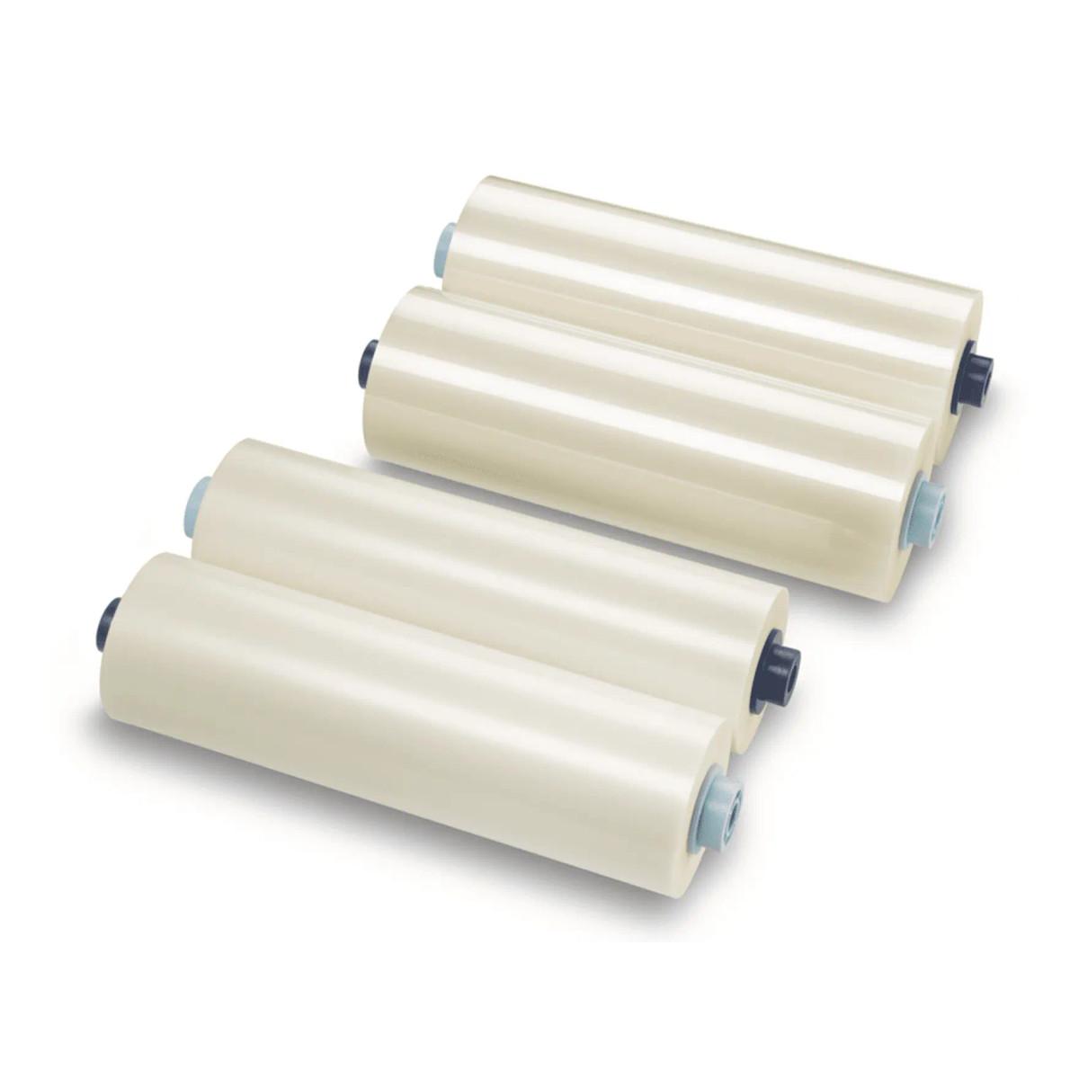2 rouleaux de film de plastification EZload 305 mm x 60 m - 125 microns - Ø 25 mm - Brillant GBC — Rouleaux de plastification GBC EZload 305 mm x 60 m 125 microns brillants
