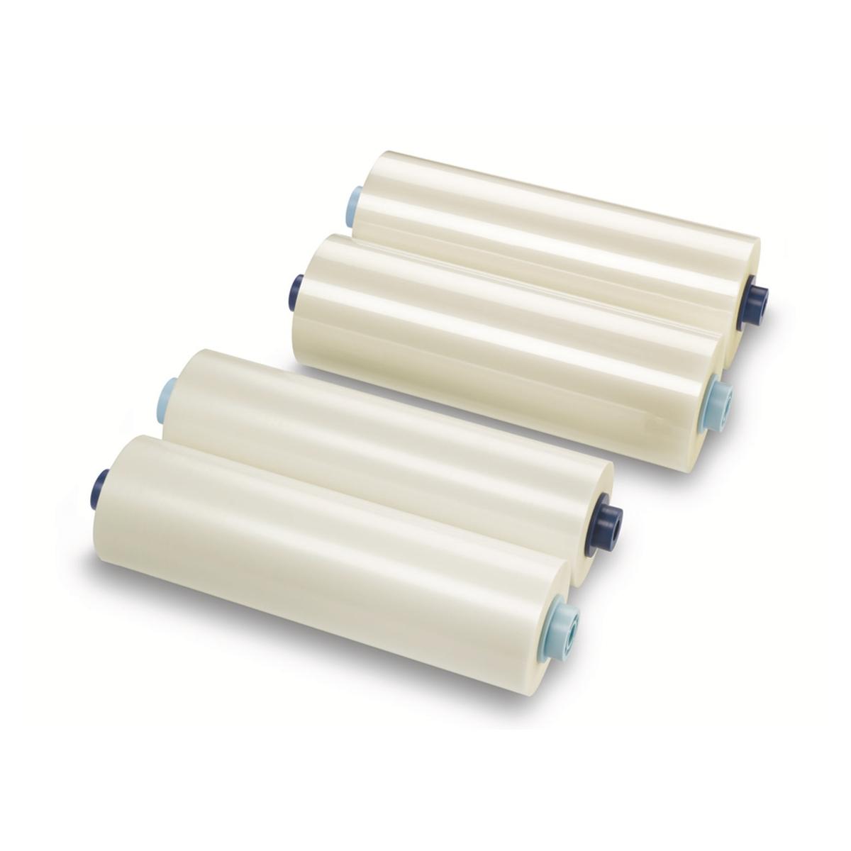 2 rouleaux de film de plastification EZload 305 mm x 75 m - 75 microns - Ø 25 mm - Brillant Pour plastifieuses à rouleaux GBC Ultima 35 EZload et GBC Auto Ultima