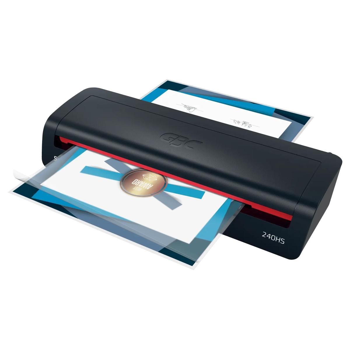 Plastifieuse à pochettes - Format A3 - Jusqu'à 125 microns - 400 mm/min - Largeur 330 mm 240HS Home Office A3