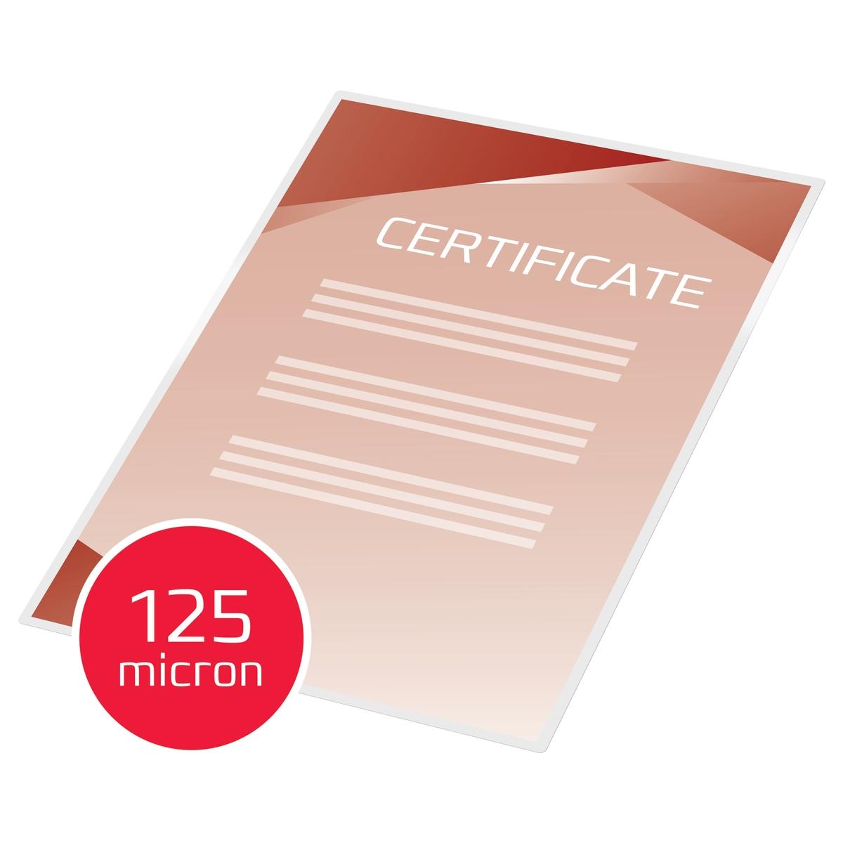 100 pochettes de plastification A4 125 microns brillantes GBC — Exemple 4