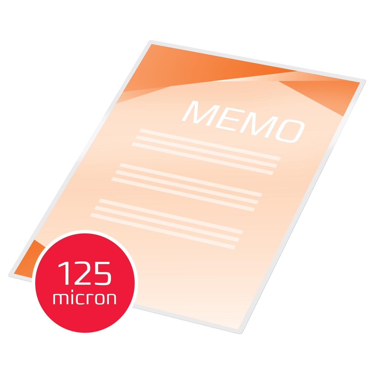 100 pochettes de plastification A5 125 microns brillantes GBC — Exemple 4