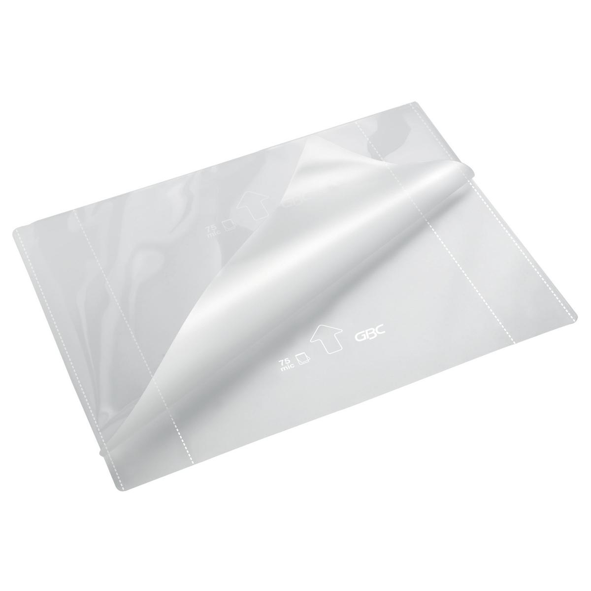 100 pochettes de plastification Highspeed A4 125 microns brillantes GBC — Détails