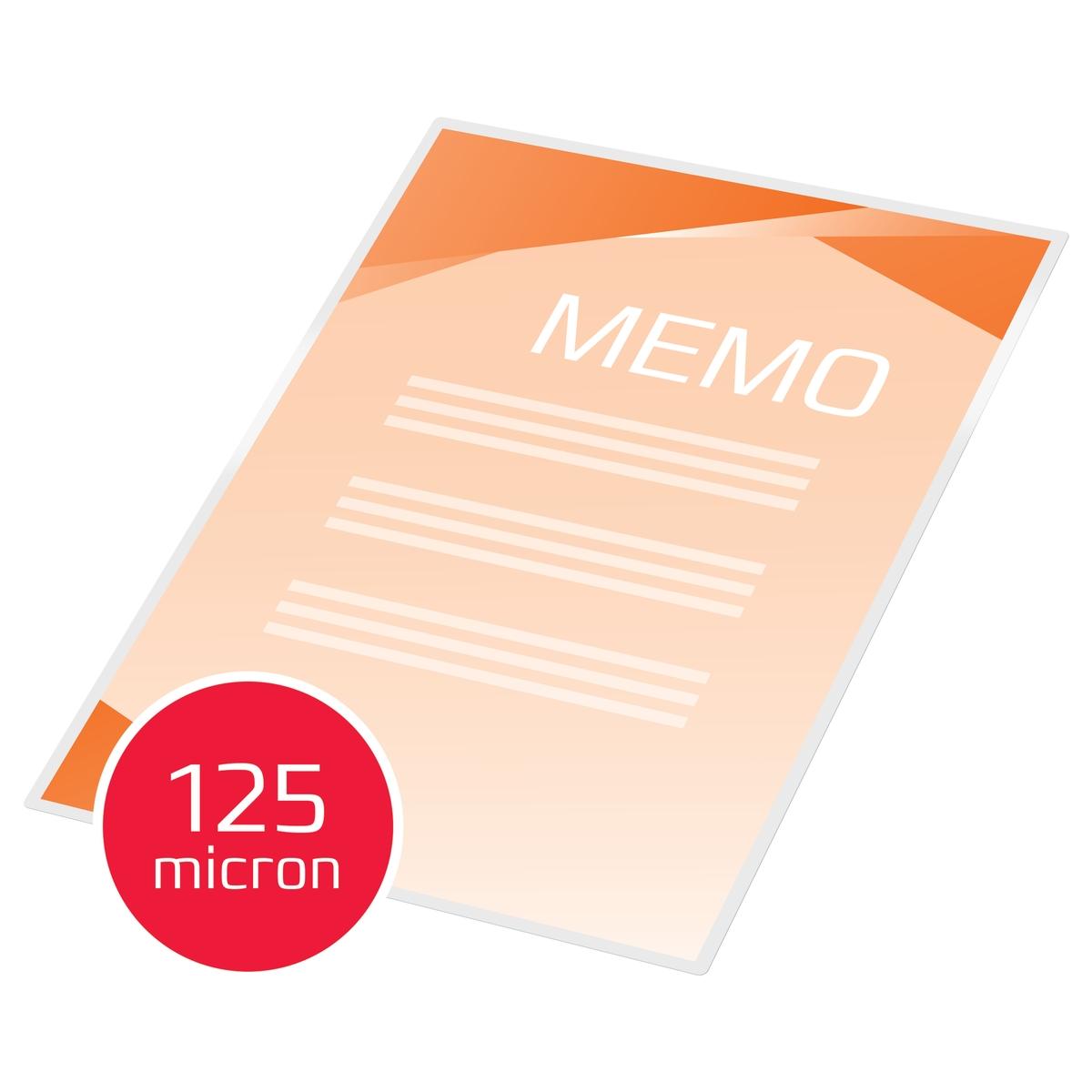 100 pochettes de plastification Peel'nStick A5 125 microns brillantes GBC — Exemple 4