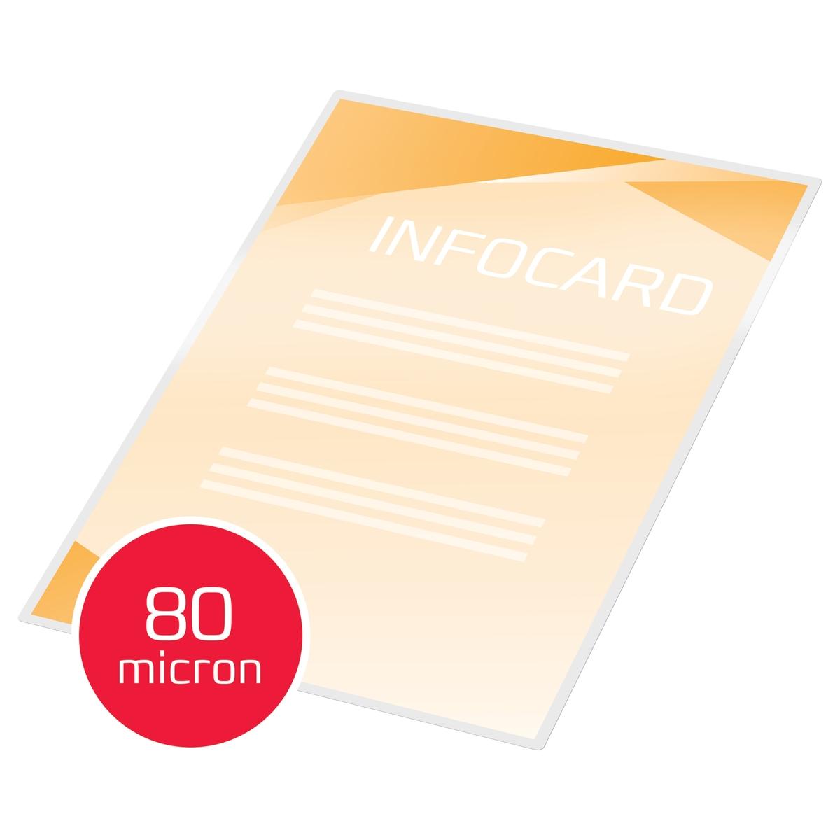 100 pochettes de plastification A6 80 microns brillantes GBC — Exemple 4