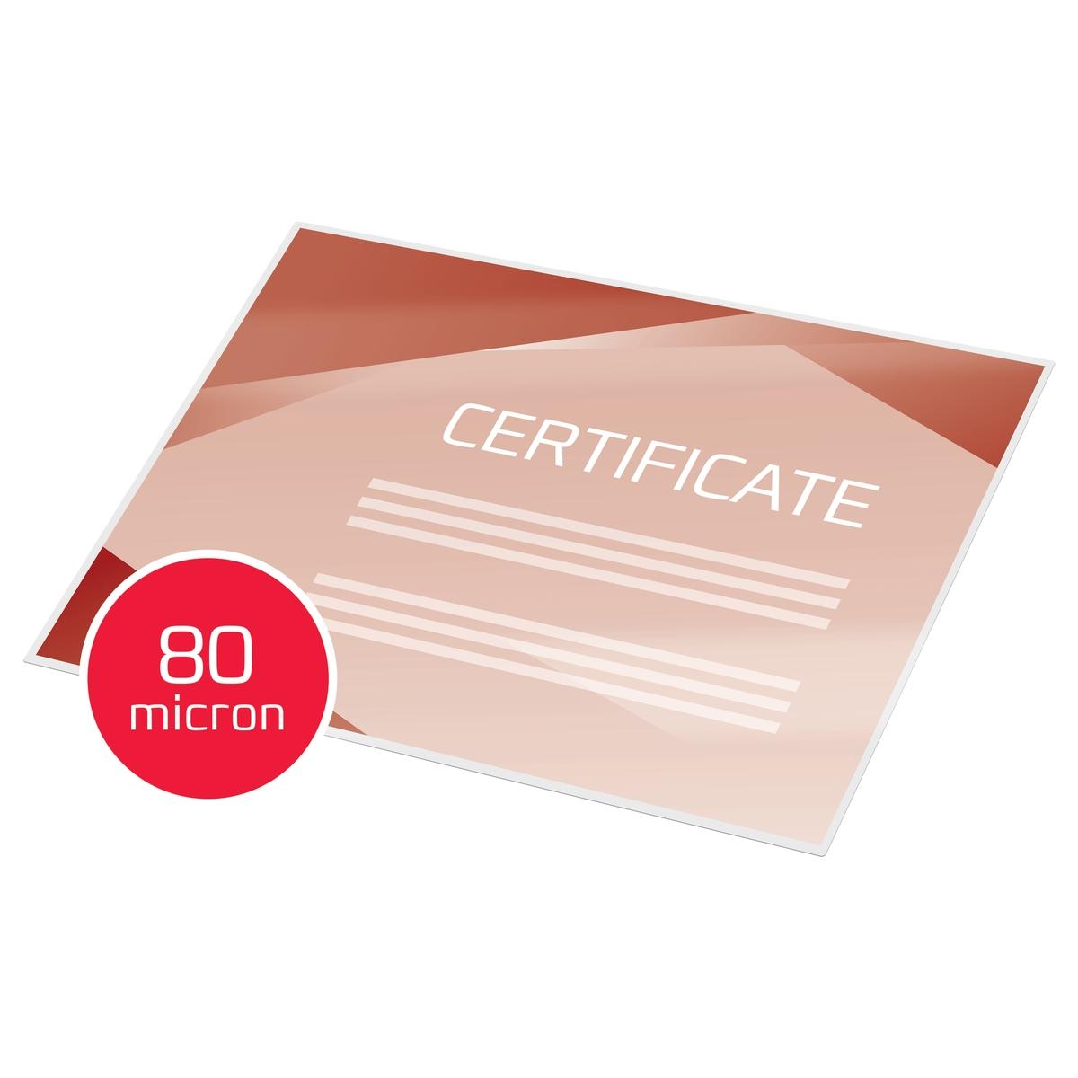 100 pochettes de plastification Highspeed A4 80 microns brillantes GBC — Exemple 4