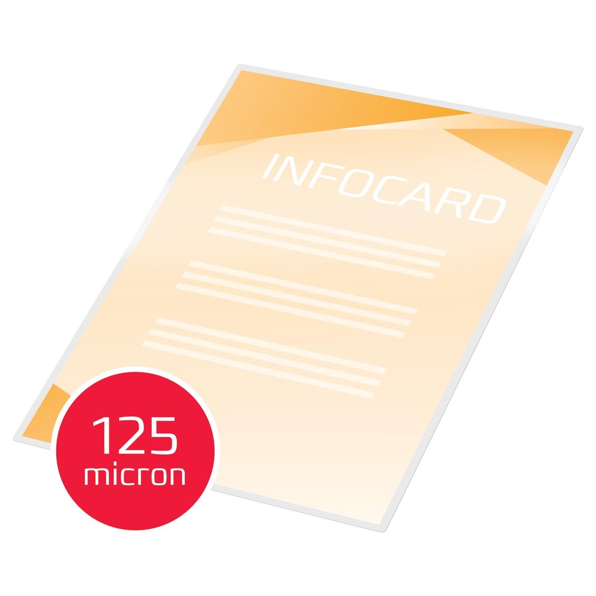 100 pochettes de plastification A7 125 microns brillantes GBC — Exemple 4