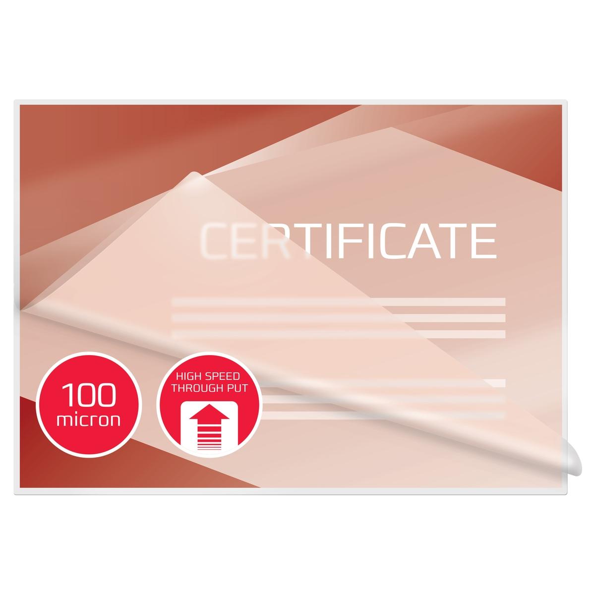100 pochettes de plastification Highspeed  A4 100 microns brillantes GBC — Exemple 4