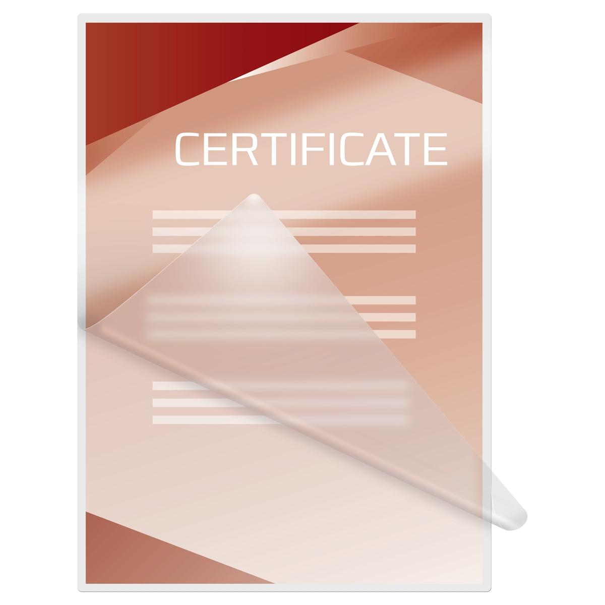 25 pochettes de plastification Peel'nStick A4 75 microns mates GBC — Exemple 3