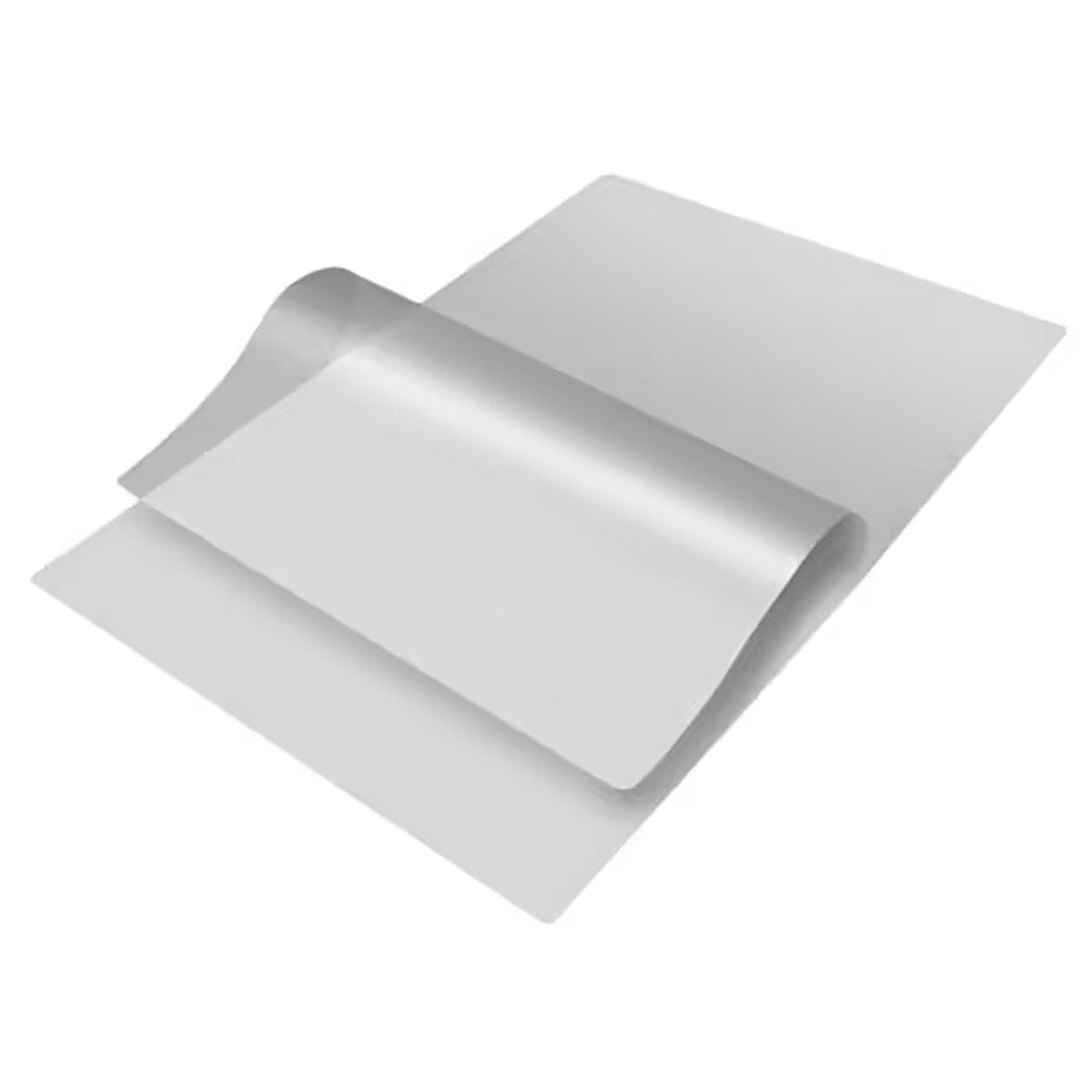 25 pochettes de plastification A1 125 microns 1 face mate / 1 face brillantes — Vue d'ensemble
